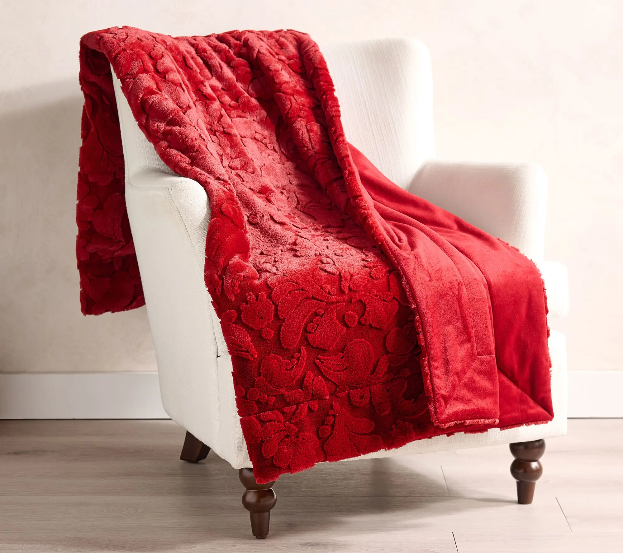 Hotel Du Cobb Sculpted Faux Fur Throw by Dennis Basso Hotel Du Cobb Sculpted Faux Fur Throw by Dennis Basso