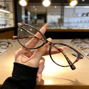 Ultralight Hd Cat-eye Reading Glasses For Women's Anti-blue Light Fashion Young Middle-aged And Elderly Goggles