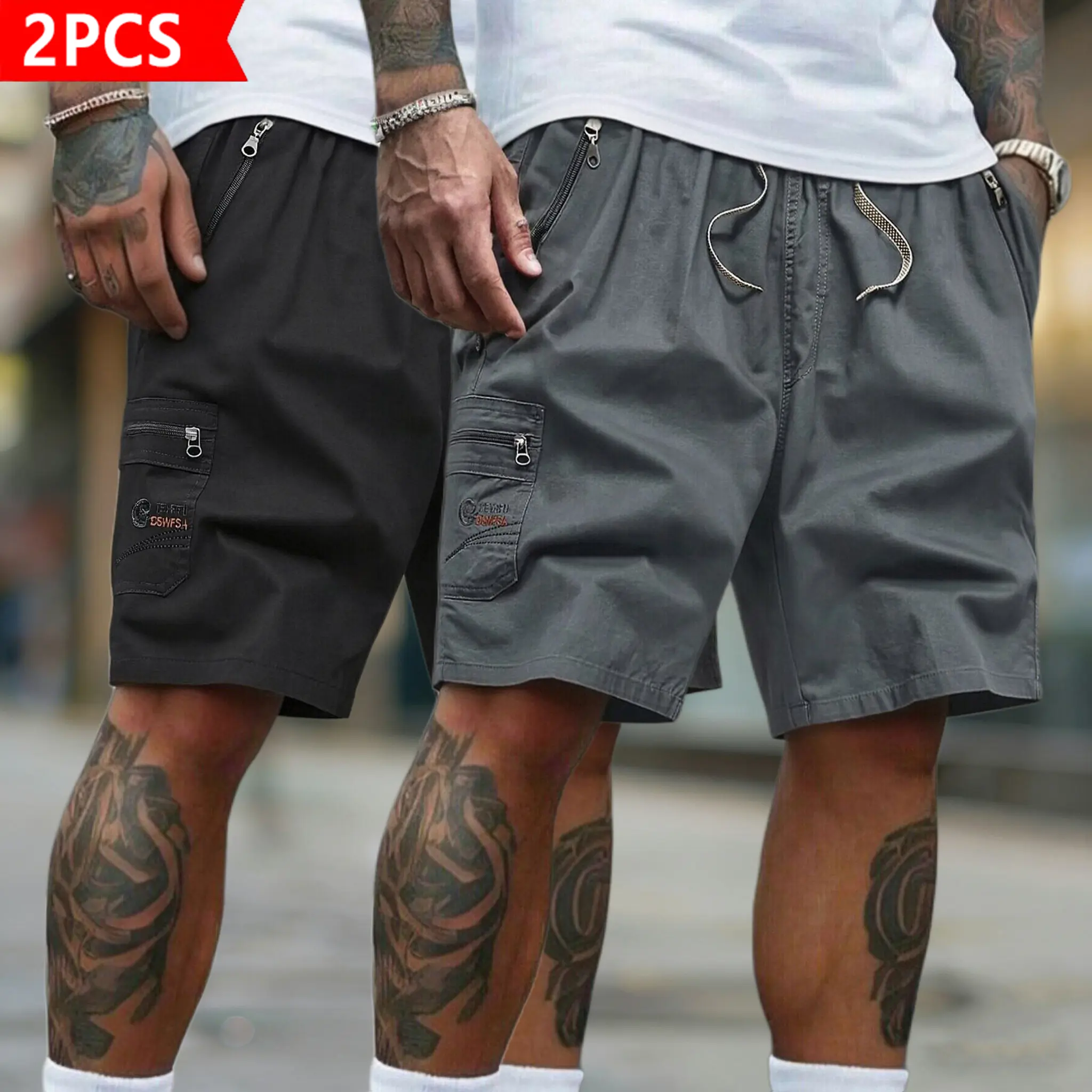 2-Pack: Black + Dark Gray