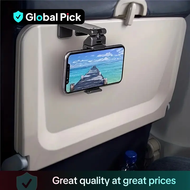 360 Degree Rotatable Phone Holder, 1 Count Universal Multi-angle Adjustable Phone Stand, Phone Accessories for Flying Traveling, Business Trip