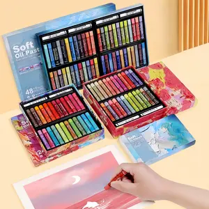 Artist Soft Oil Pastel Coloring Materials Set, High-Quality Smooth Wax Sticks, Classic Color Combination, Ideal for Artists, Students, Painting Art Creation