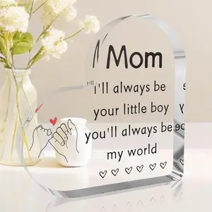 Gifts for Mom from Son - Mothers-Day Mom Christmas Gift,Cool Birthday Gifts for Moms Anniversary Valentine's Birthday Gift Ideas from Son Mother Present for Moms Office Desk Decor,Acrylic Decor