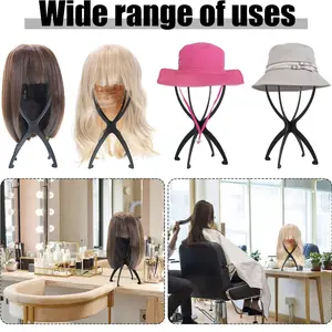 Foldable Wig Stand, Prevents Tangling & Deformation, Easy Storage Hair Accessory, Convenient Daily Use Styling Tool, Wig Styling Equipment