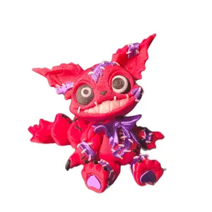 Zombie Cat with Unique Hot Pink & Purple Design Collectible Toy for Kids and Halloween Enthusiasts
