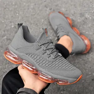 Mesler Men's Sporty Solid RoundToe Laces Trainers, Fashionable Lace UpFront Mesh Breathable Comfortable Sports Air Running Shoes Sporty Lightweight Breathable Running Shoes For Exercise & Daily Wear