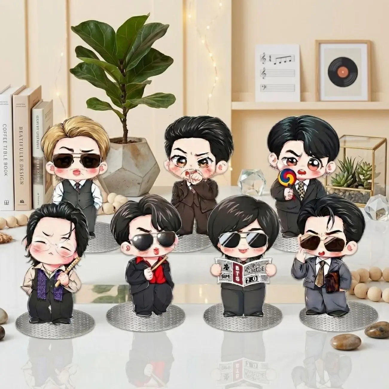 Hooligan Boys 2.0 Acrylic Standee | Arirang World Tour Chibi | K-Pop Room Decor | Kpop Fan Merch | Gift for ARMY