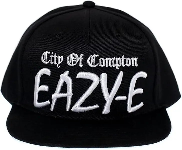 City of Compton Hat Vintage (Circa 2000s) West Coast Adult Embroidered Cap Snap Black