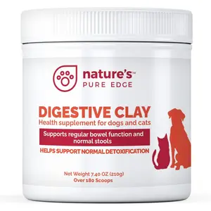 Anti Diarrhea Clay Powder for Dogs and Cats Supports Gas Relief Normalizes Gut PH Relieves Constipation Extra Large 7.40 oz