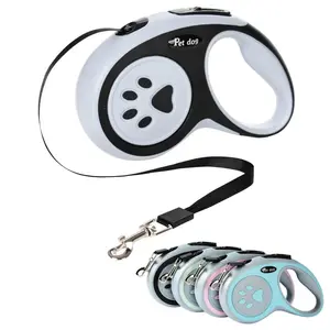1 PC 3m Heavy Duty Automatic Retractable Dog Leash, Anti-Tangle Nylon Extending Pet Leash with One-Button Lock for Small Medium Large Dogs Cats Walking Running