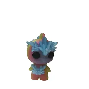 Rainbow Alien Crystal Keychain 3D Printed Galaxy Charm Collectible Accessory with Colorful Design and Unique Charm