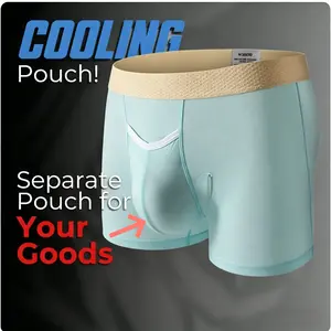 【4-pieces】Mens Underwear Boxer Briefs Lightweight Breathable Soft Moisture-Wicking with Fly Underwear for Men Multipack