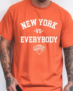 New York vs Everybody Basketball Tee | NYC Basketball Fan Shirt | Unisex Game Day Graphic Tee