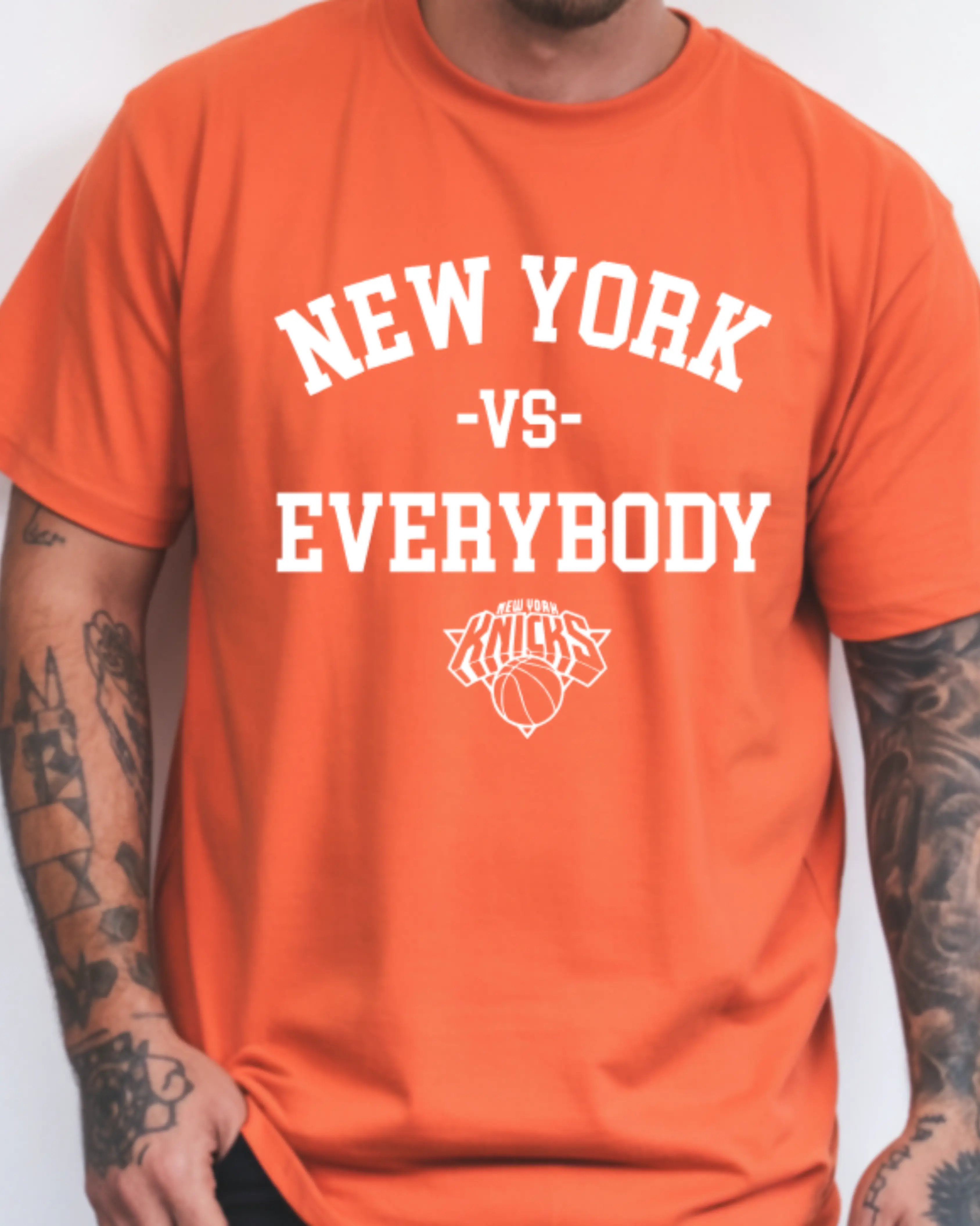 New York vs Everybody Basketball Tee | NYC Basketball Fan Shirt | Unisex Game Day Graphic Tee