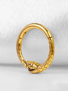 vanku 1PCS 316 Surgical Stainless Steel Round Snake Design Unisex Jewelry Gift ,Nose Rings Cartilage Hoop Segment Septum Clickers Piercing Body Jewelry,Accessory for Daily /wedding/party Wear piercing Jewelry New