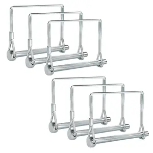 Pack of 6 Square Trailer Pins  2-3/4 x 1/4 (L x W)  Featuring PTO Pins, Lock Pins, Trailer Hitch Pins, and Shaft Locking Coupler Pins for Farm , Towing, Lawn Equipment and Hitches