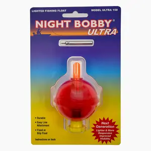 Night Bobby Ultra 158 Lighted Fishing Float – High Visibility Night Fishing Bobber for Freshwater & Saltwater Angling