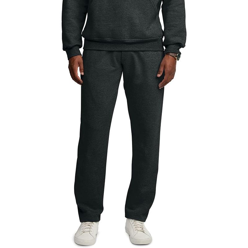 Fruit Of The Loom Mens Eversoft Fleece Open Bottom Sweatpants
