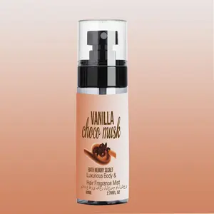 Vanilla Chocolate Musk Body & Hair Fragrance Mist, Floral Fragrance Spray, Long-lasting Scent, Moisturizing Cashmere Vanilla, Almond Blossom, Floral Scent Perfume Body Care Product for Women, Moisturizing Formula