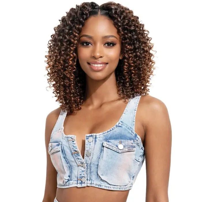Bobbi Boss Brazilian Pre-Looped Crochet Braids - WATER WAVE 8" 4X
