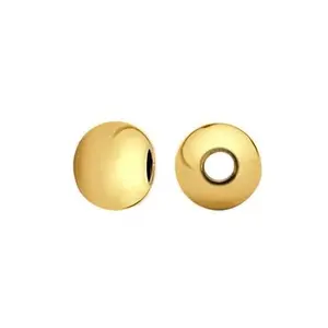 14k Yellow Gold-Filled Round Seamless Bead, choose your size, sold in pairs