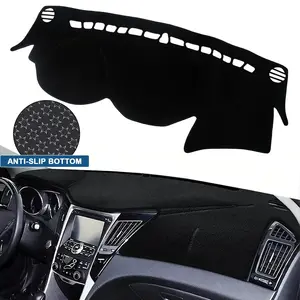 Anti Glare Dash Cover Compatible with Hyundai Sonata 2011-2014, Tailored Dashboard Cover Mat Non-Slip Pad Carpet Glare Protector Sunshield Protector Custom Fit Hyundai Sonata  2011 2012 2013 2014 Light Blocking Pad #Summervibes