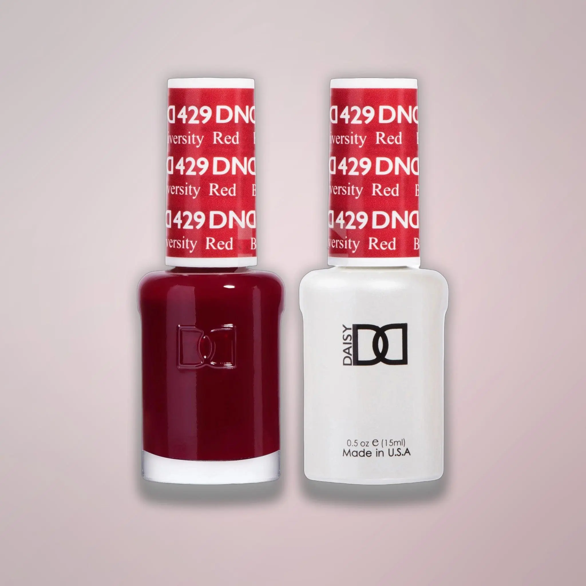 DND Duo Gel - 429 Boston University Red - Gel & Matching Lacquer Duo 0.5 oz