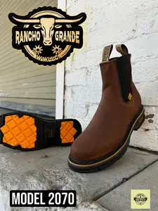 Work Boots Oil and Slip Resistant Bota de Trabajo Modelo 2070 marca Potrillo Footwear Shoe Leather