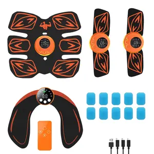Abs Stimulator, Smart Butt Massager, Muscle Stimulator, Abdominal Trainer, Waist and Hip/arm/leg Combo Trainer, Fitness Equipment for Men and Women, Wireless Tens Unit Muscle Stimulator, Workout Enhancer, Stim Tool