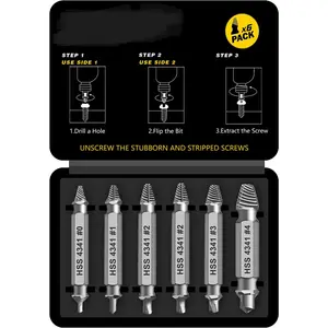 Gifts for Men - Damaged Screw Extractor Set - Christmas Stocking Stuffers for Adults, Men, Husbands - Stripped Screws, Nuts & Bolts Tools