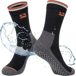 TOP-EX Waterproof Merino Wool Socks | Breathable Crew Socks for Hiking & Winter Wear