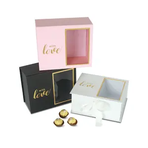 Set of 2, Square Shape Flower/Gift Boxes, Various Colors | W993