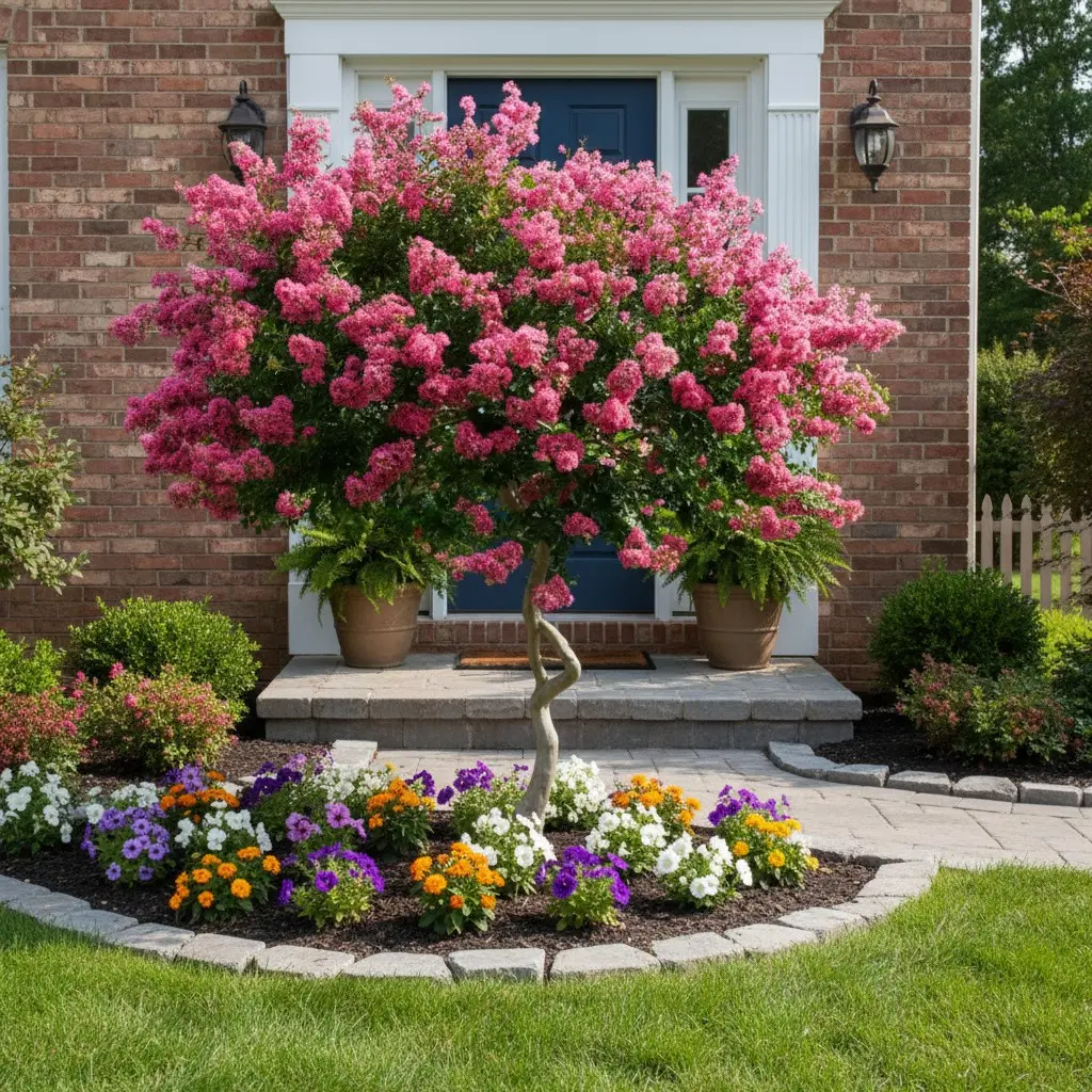 50 Crape Myrtle Tree Seeds Pink Flowering Ornamental Tree for Garden Landscapes USDA Zones 7-10 Suitable for Warm Climates