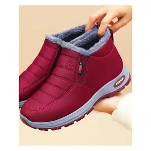Women's Warm Faux Fur Monten Boots, Winter Outdoor Comfortable Room Shoes, Non-Slip Casual Short Boots, Unisex Design