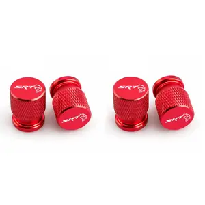 Car Wheel Tire Valve Caps, Tyre Stem Covers, Airdust Waterproof, for Srt Car Accessories, Durable & Protective Design