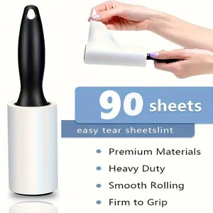 Extra Sticky Lint Roller Set for Pet Hair Removal, Ideal for Furniture, Clothes & Carpets, Dog & Cat Fur Cleaner, 1pcs