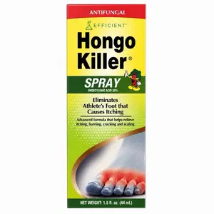 Hongo Killer Nail Formula Treatment for Spray Treatment for Athlete’s Foot & Fungus Support – Restores Nail Appearance & Health (1.5 fl oz / 44 mL)