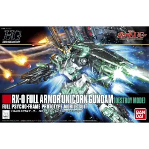 Bandai Hobby HGUC Full Armor Unicorn Gundam Destroy Mode HG 1/144 Model Kit
