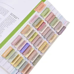 Laminated Bible Tabs for Study, Large Print Neutral Tabs for Easy Navigation - Boho Theme, Bible Index Tabs for Women & Men prayer journal