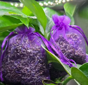 Lavender Sachets for Sleep & Relaxation, Dried Lavender Sachet, Natural Home Fragrance, Drawer Sachet