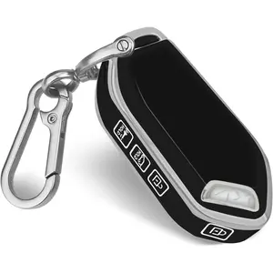 Black for KIA Key Fob Cover with keychian,TPU Protection Key Case Compatible with Telluride 2023 2024 2025 EV5 Sorento K4 K5 GT-Line Remote Smart Key Fob Protector (Black)