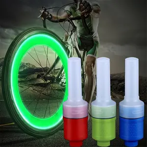 Outdoor Cycling Bicycle Wheel Spoke Light, For Night Riding Safety Warning, Bike Tyre Tire Valve Motorcycle Road Bike Nozzle Lamp (with Battery)