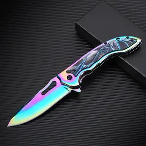 Convenient outdoor folding knife, camping, barbecue, hiking, holiday gifts