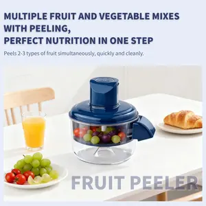 Automatic Electric Vegetable Peeler, Fruit and Veggie Slicer with Peeling and Auto Eject System, Durable Plastic Design, Ideal for Home & Commercial Use