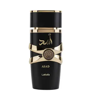 Lattafa Asad for Men Eau de Parfum Spray, 3.4 Ounce