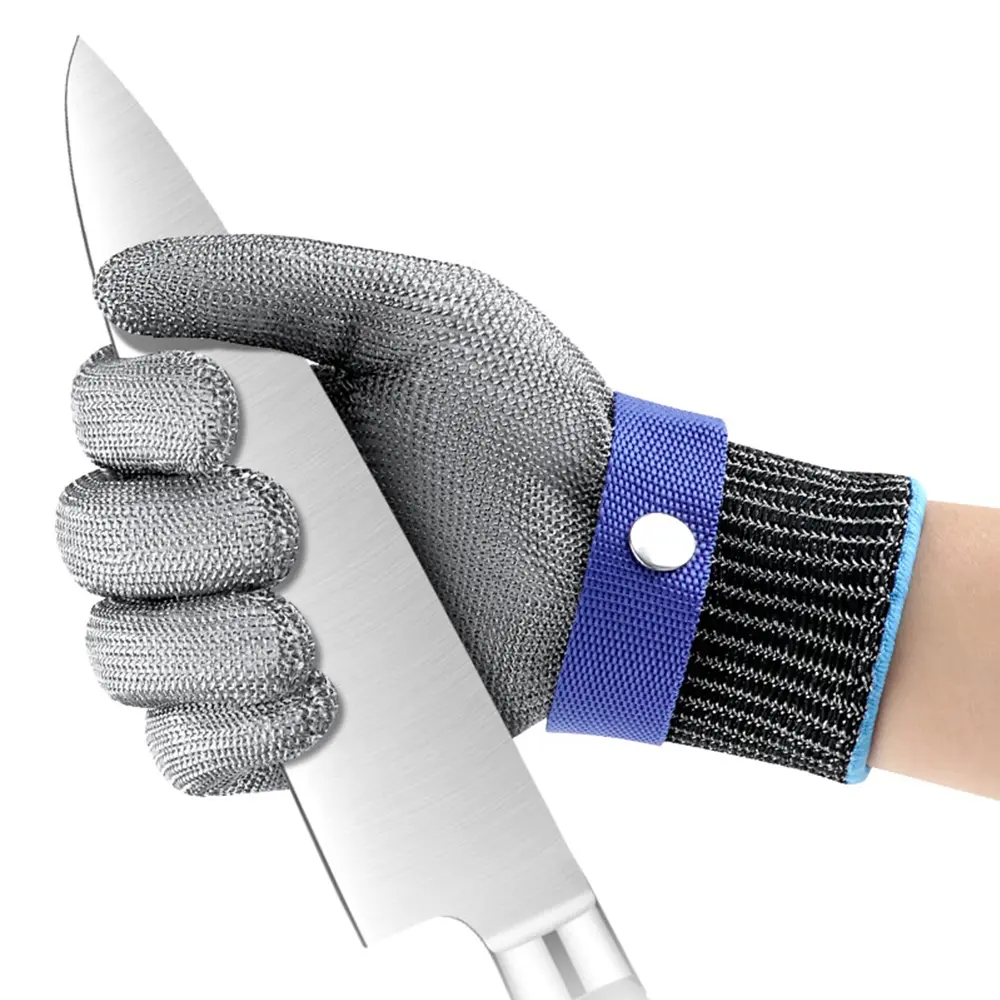 1 Pair High-Quality Steel Wire Dishwashing Gloves, Ideal for Kitchen Bathroom Outdoor Cleaning, Durable and Reusable Gloves