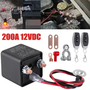 Remote Battery Disconnect Switch – 12V 200A Car Truck RV Power Kill Master Isolator Cut Off with Remote Control