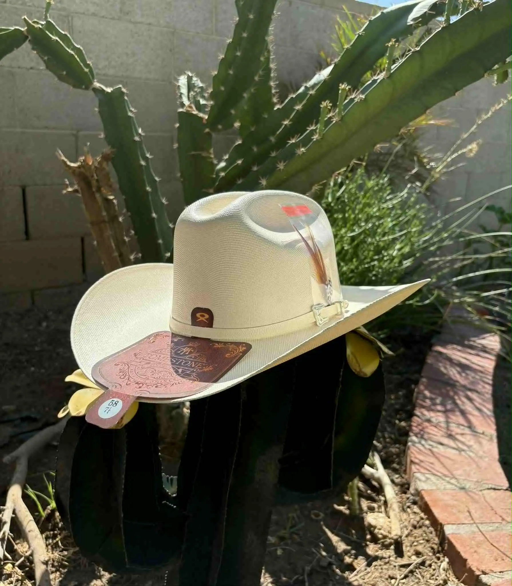 Tombstone Chaparral 1000x Sinaloa Style White Short Brim Hat