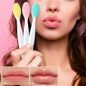 6PC Dual-Sided Lip Scrub Brushes for Soft, Glowing Lips