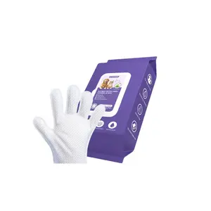 Pet Grooming Cleaning Wipes, 20 Pieces, Disposable, Easy to Use, Natural, Moisturizing, Deodorizing, Oil and Hair Removal, Portable for Outdoor Use