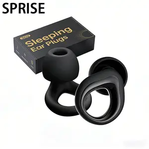 SPRISE S02 Reusable Ear Plugs with Storage Box, 1 Box Noise Reduction Ear Plugs, Sleeping Ear Plugs, Ear Plugs for Sleeping, Learning, Surfing